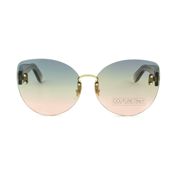 Salvatore Ferragamo Accessories - Salvatore Ferragamo SF208S Women Oversized Rimless Butterfly Sunglasses